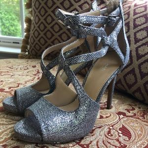 Michael Kors Strappy Silver High Heels
